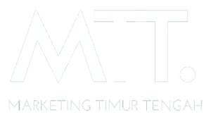 Logo marketing timur tengah white